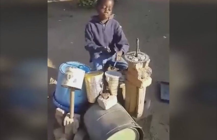 Now that's talent! ?? credit: Sihle the drummer