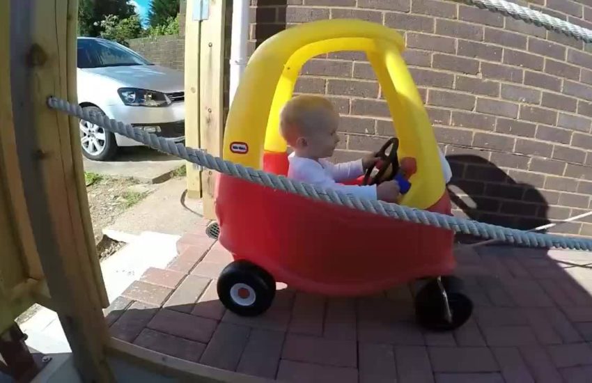When you leave dad alone with the baby for 5 minutes...