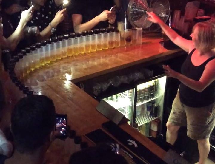 Bar Does An Amazing Jager Train