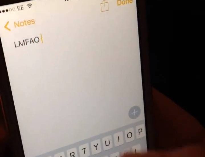 When you type "LMFAO"...