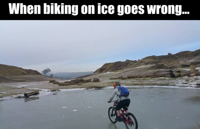 Biking On Ice Fail