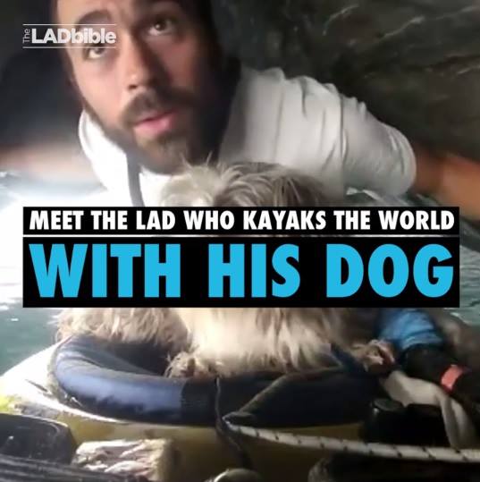 Lad Travels The World With Abandoned Dog