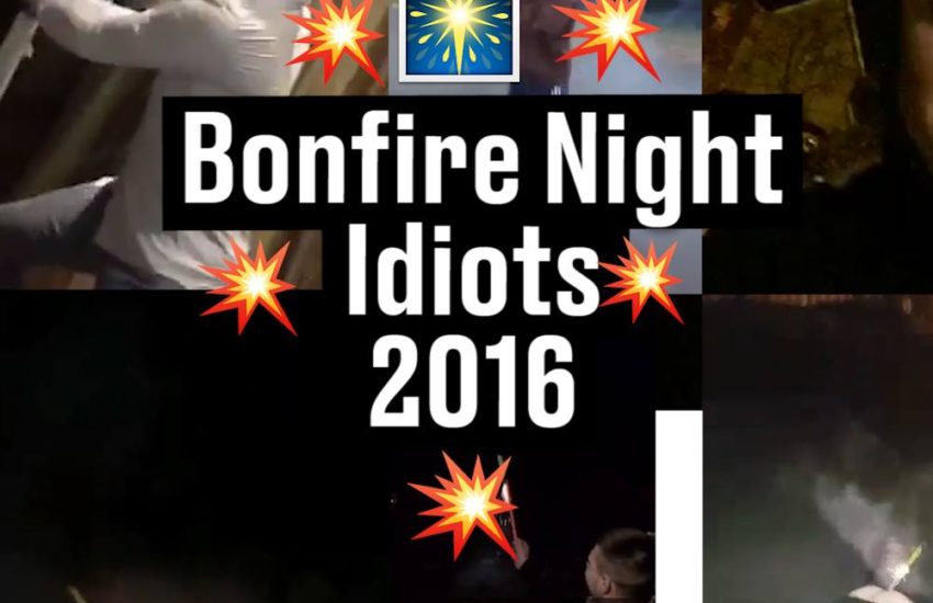 Bonfire Night Idiots 2016