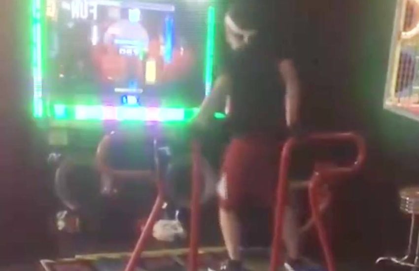 Guy On Dance Machine