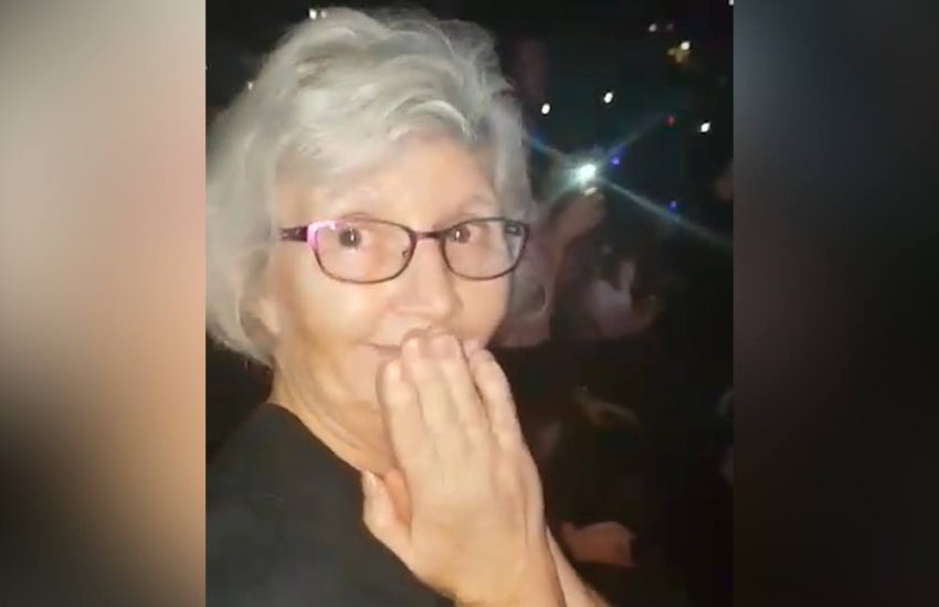 Cute Nan Excited To See Robbie Williams