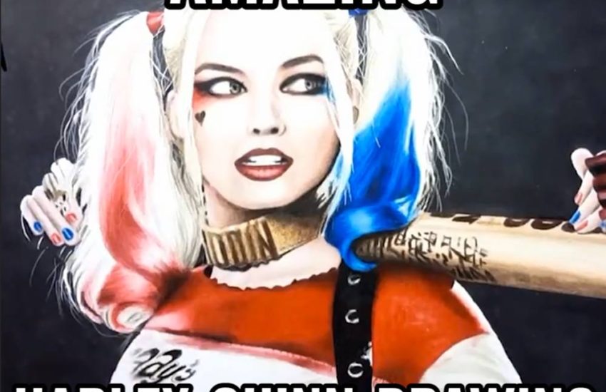 Amazing Harley Quinn Drawing