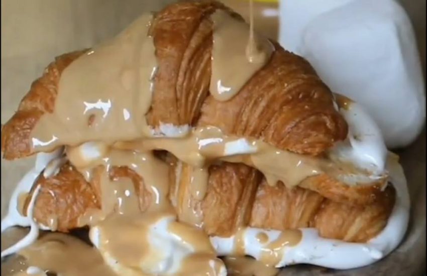 Toasted Peanut Butter Marshmallow Breakfast Croissants