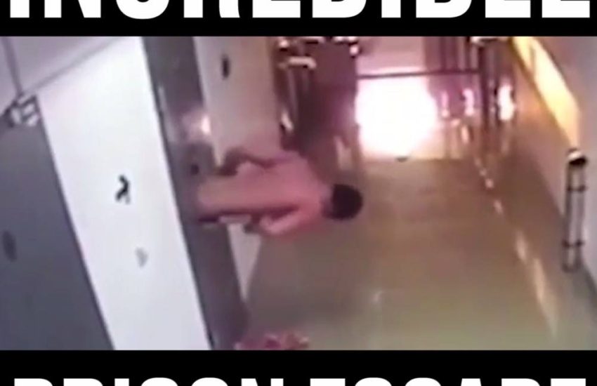 Man Squeezes Through Tiny Hole In Jail Cell