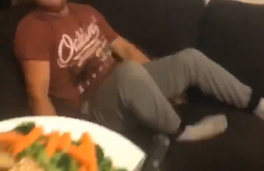 Girlfriend Brings Boyfriend Meals