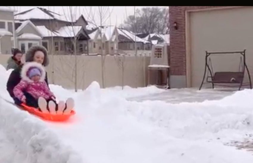 Genius Dad Builds Luge Course