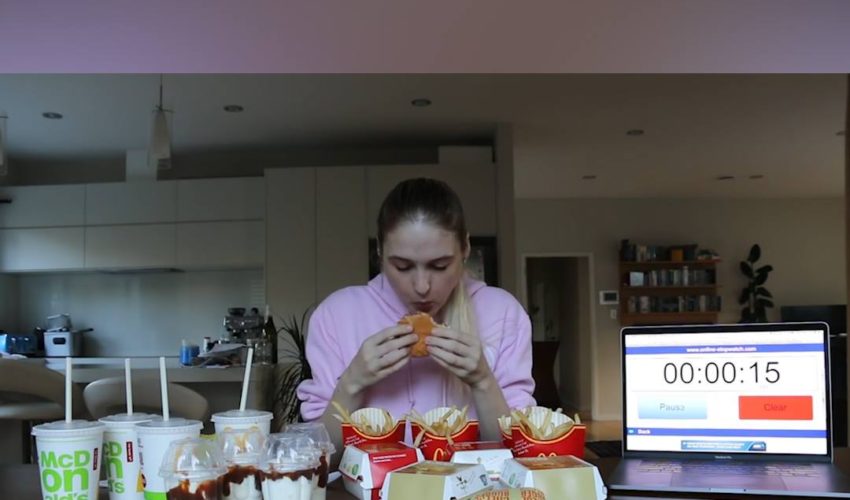 女孩一次就吃了40美元的麥當勞