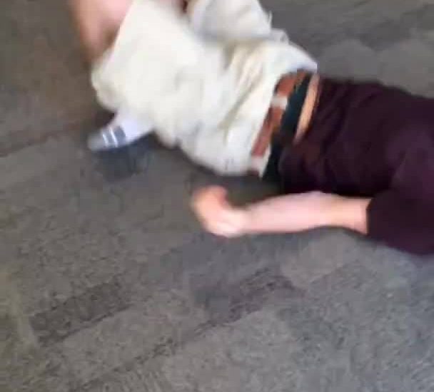 Fail of the Day. At least the carpet got cleaned...