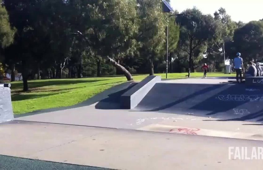 Scooter Backflip Fail