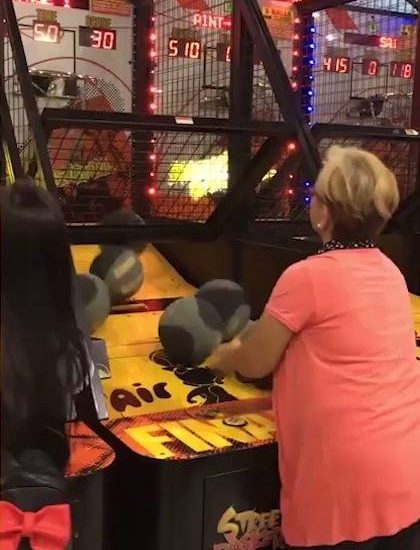 Grandma is an absolute baller at the arcades