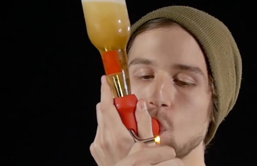 The 'Knockout' transforms bottles into chugging and toking mac...