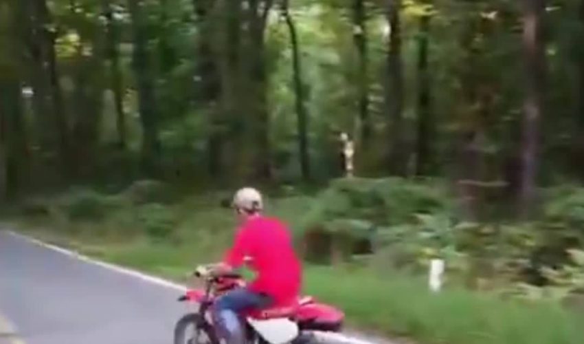 這是一條很崎嶇的石頭路 所以我的車才會這樣抖