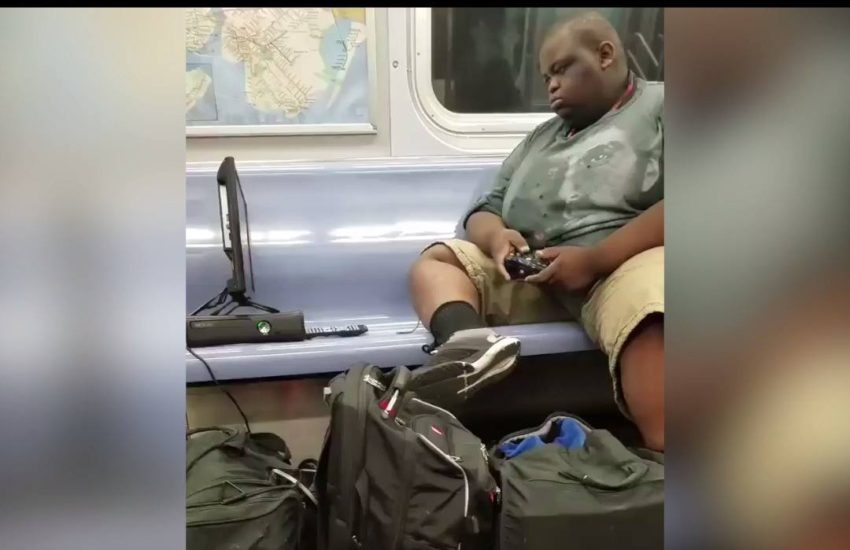 Just another day on the F train...