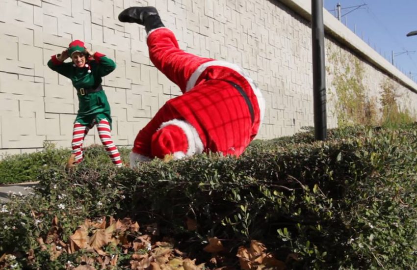 Santa vs. Elf Prank