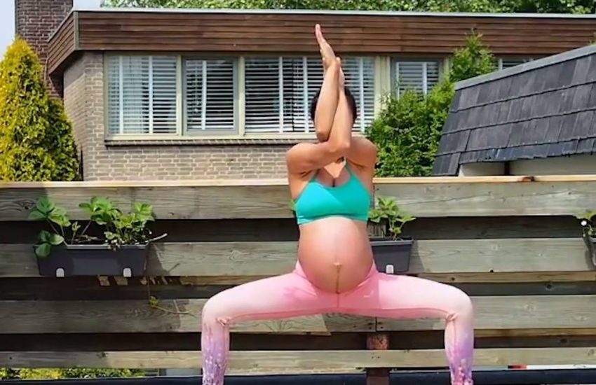 This yoga instructor will inspire moms everywhere! For more, https://www.instagram.com/wahderful/ #diplyoriginals