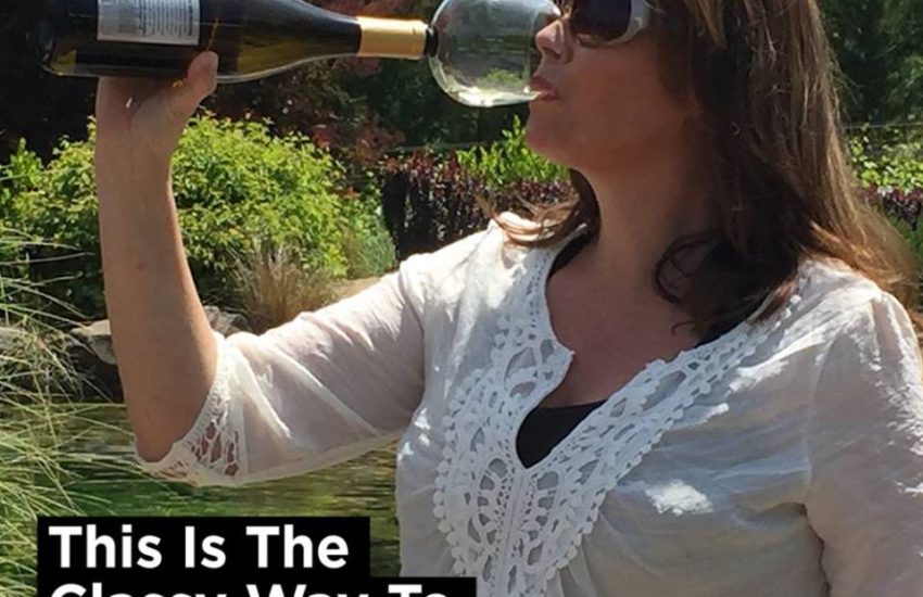 The Classy Way To Drink From A Bottle