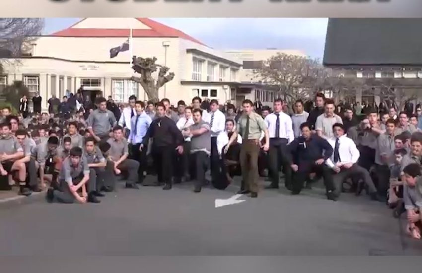 Students Perform Haka At Teacher's Funeral
