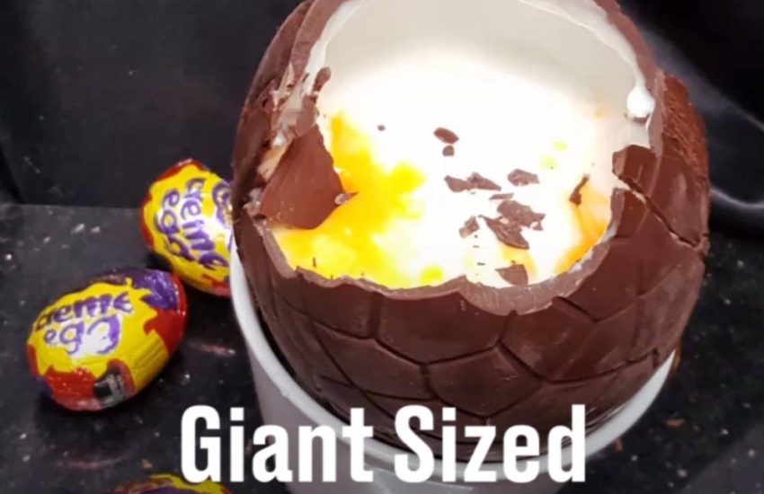All I want for Easter is this GIANT creme egg!! ?? By Chef Ben Churchill
