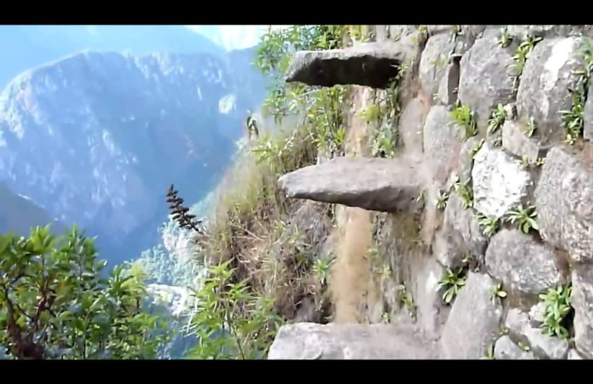 Stairs of Death On Huayna Picchu