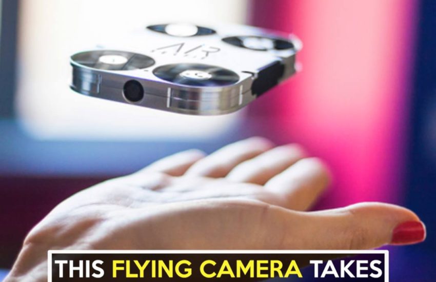 AirSelfie is the only portable flying camera integrated into y...