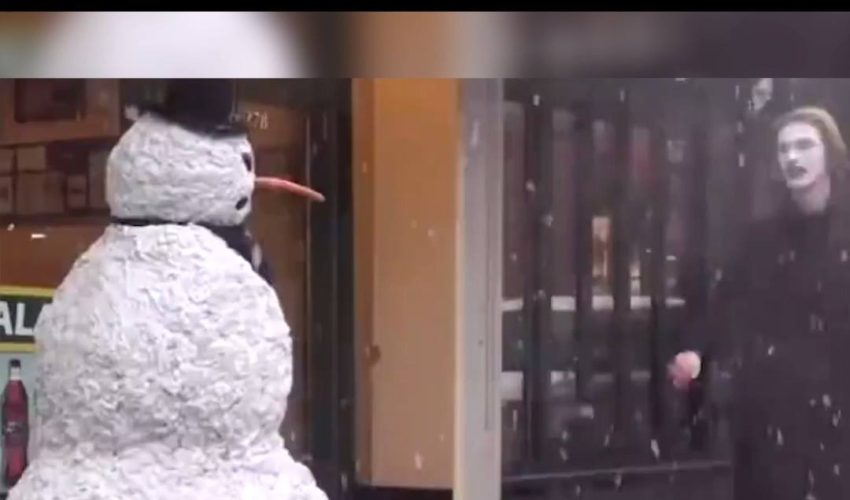 怪異的雪人惡作劇