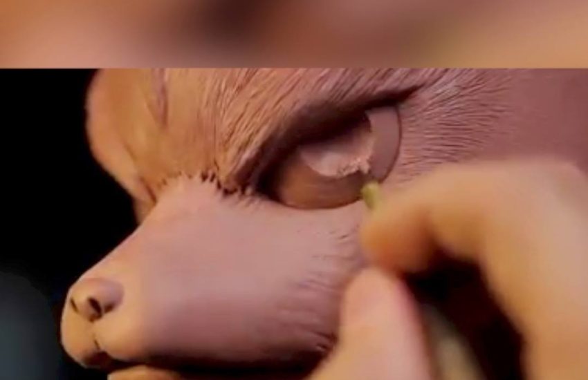 Sculpture of Fox McCloud is so precise and skillful