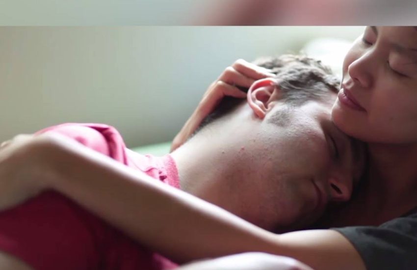 This lady is a professional cuddler