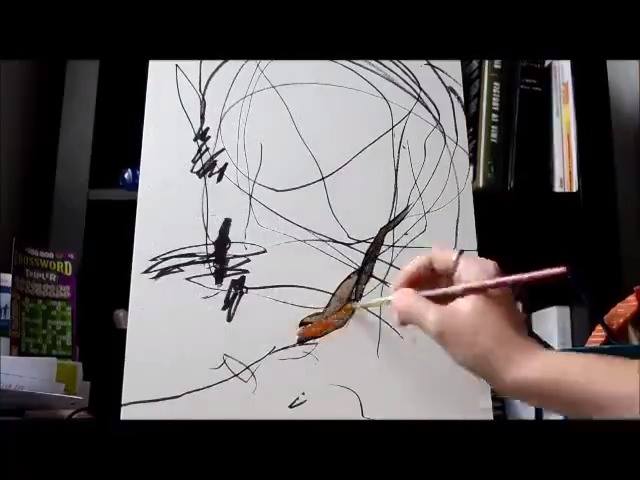 露絲奧斯特曼將她兩歲的塗鴉變成美麗的藝術。#onedip