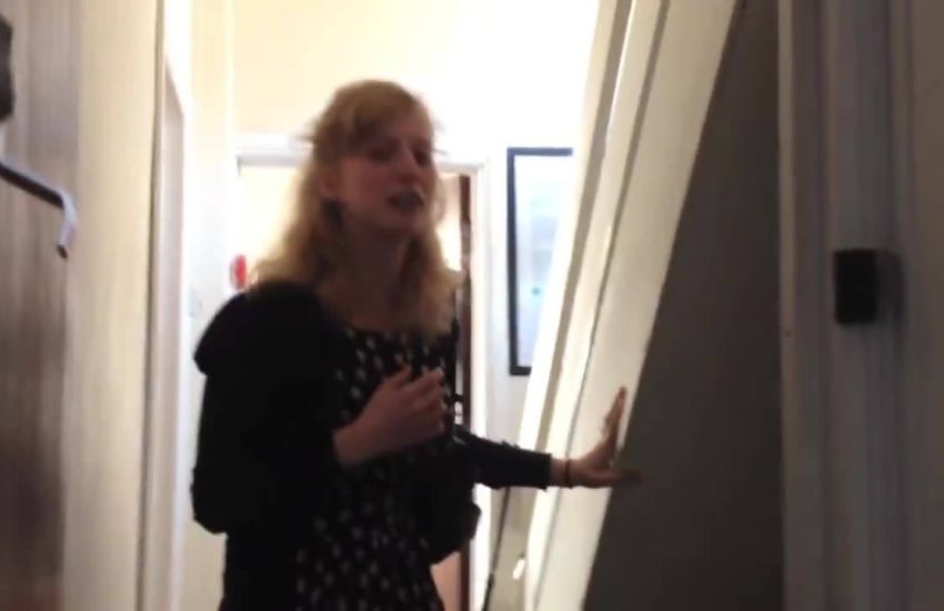 The jumpiest girl in the world...