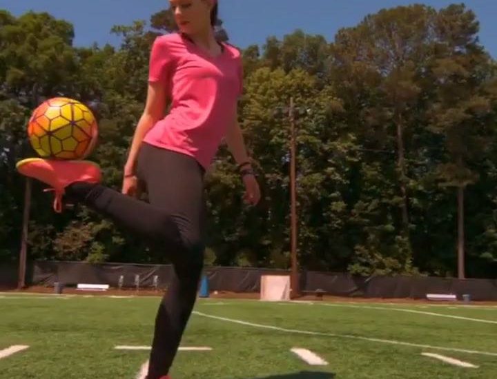 Girl Has Ridiculous Football Skills