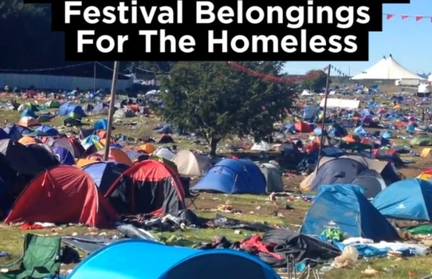 Charities Are Giving Leftover Festival Gear To Homeless