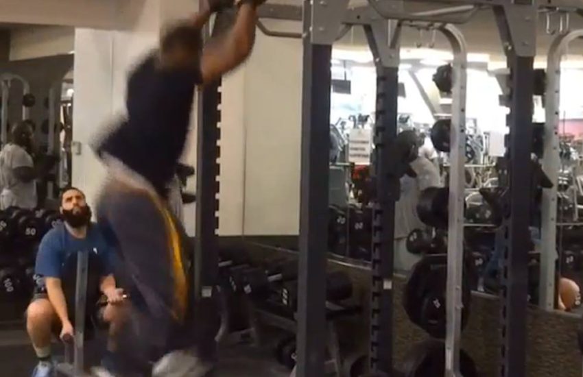 Chin Up Spin Attempt