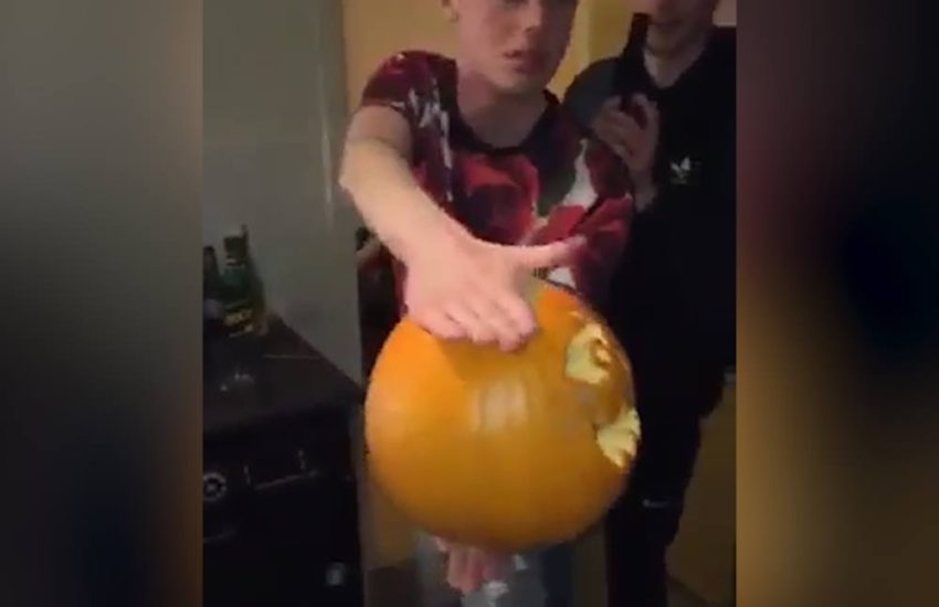 Smashing A Pumpkin