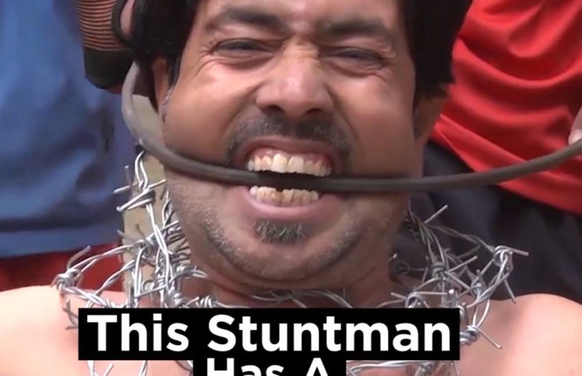 Stuntman Has Jaw Of Iron