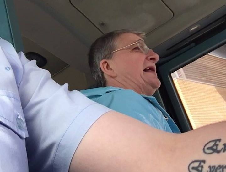 "Bye driver, byeeeee" ?