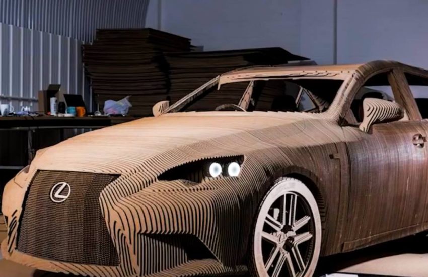 This car is made entirely from cardboard