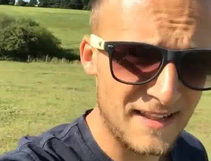 This lad does an awesome Bear Grylls impression! Credit: Lewis Martin's Vine