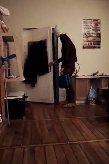 Mannequin Gets In From A Hard Day At Work