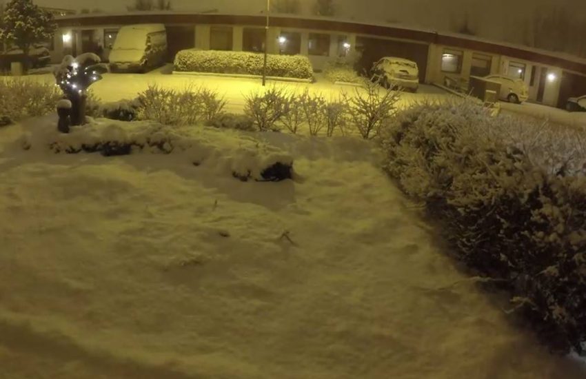 Time lapse of Snow in Iceland