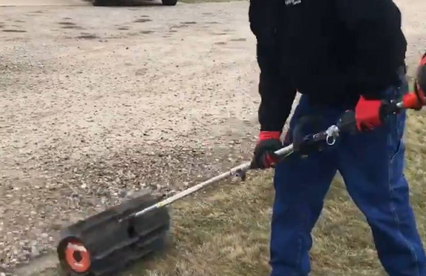 Rock Sweeper Cleans Your Grass From Pebbles