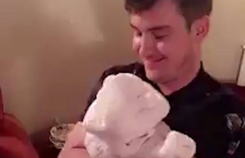 Dad Takes Care Of His 'Baby'