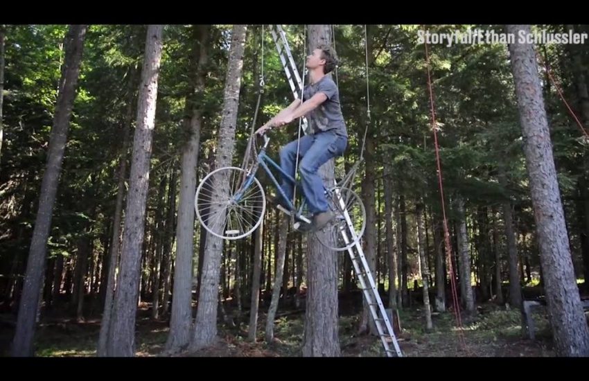 Bicycle Powered Tree House Elevator