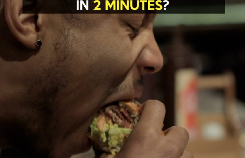 Can he eat 3,000 calories in 2 minutes?