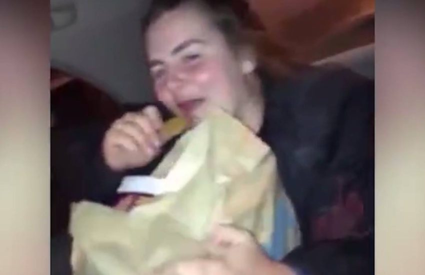 Drunk girl orders 100 chicken nuggets