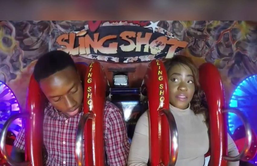 When the ride operator pulls a seatbelt prank