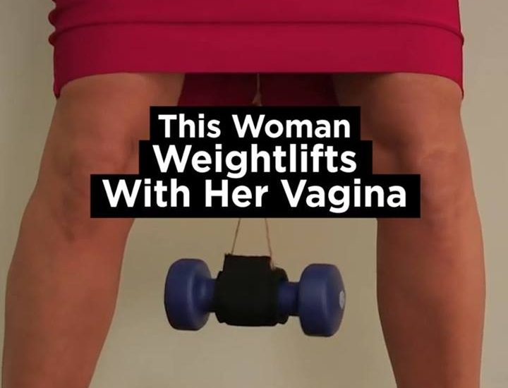 This Woman Weightlifts With Her Vagina